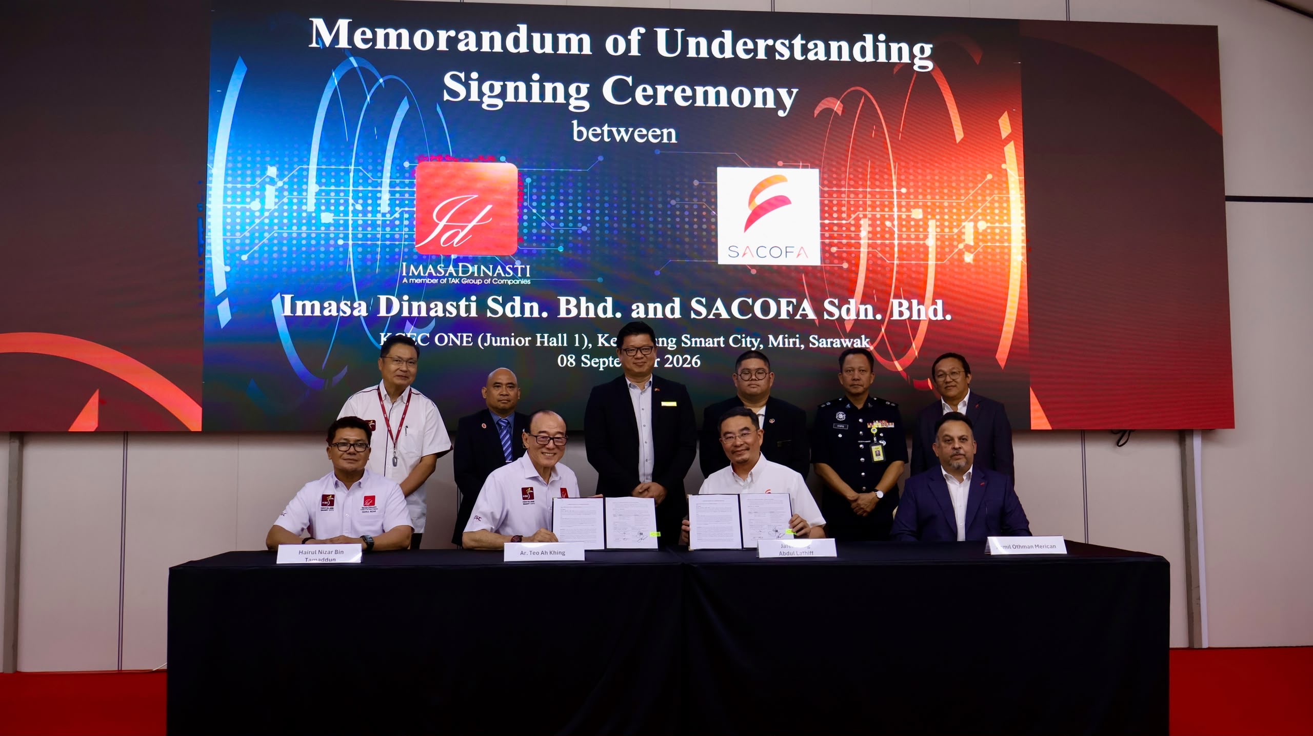 SACOFA and Imasa Dinasti Sign MOU to Advance Future-Ready Connectivity for Kenyalang Smart City